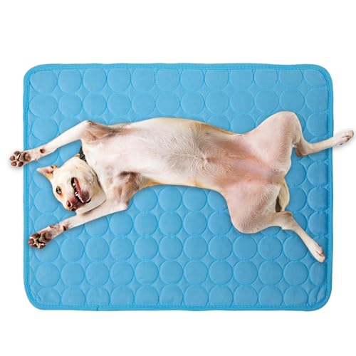 wqibq Hundekühlmatte - Waschbare wasserdichte Kühlmatte Für Tiere - Kissen für Katzen im Schlafzimmer Wohnzimmer Auto wqibq Hundekühlmatte - Waschbare wasserdichte Kühlmatte Für Tiere - Kissen für Katzen im Schlafzimmer Wohnzimmer Auto von wqibq