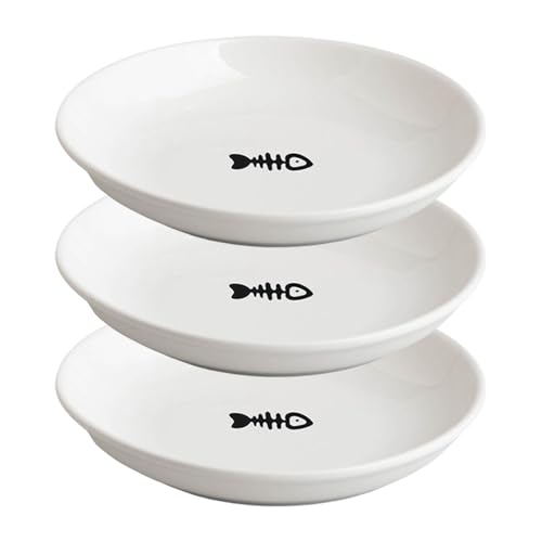 wqibq Indoor Katzenschalen, 3X Keramik-Wassernapf-Set Für Katzen, Hitzebeständige Futterschale Für Kleintiere Wie Hamster, Hunde, Chinchillas & Kaninchen wqibq Indoor Katzenschalen, 3X Keramik-Wassernapf-Set Für Katzen, Hitzebeständige Futterschale Für Kleintiere Wie Hamster, Hunde, Chinchillas & Kaninchen von wqibq