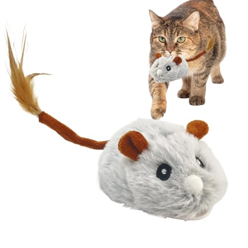 wqibq Interaktive Katzenspielzeugmäuse, automatisch bewegendes Katzenspielzeug - Weicher Gummireifen bewegende Mäuse USB -Ladung,Interaktive Tierversorgungen, elektronische quietschende Tierspielzeug wqibq Interaktive Katzenspielzeugmäuse, automatisch bewegendes Katzenspielzeug - Weicher Gummireifen bewegende Mäuse USB -Ladung,Interaktive Tierversorgungen, elektronische quietschende Tierspielzeug von wqibq