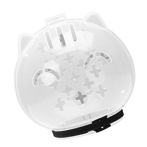 wqibq Katzen Transparente Mündung, Katzenmundabdeckung | Transparente Kopfabdeckung,Verstellbarer Kätzchen -Astronauthelm, Katzenhaube Gesicht zum Baden, atmungsaktive Löcher von wqibq