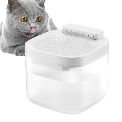 wqibq Katzen Trinkbrunnen - Hunde Wasserspender Automat | Großvolumiger Trinknapf Für Katzenwelpen Mit Automatischer Wasserzirkulation von wqibq