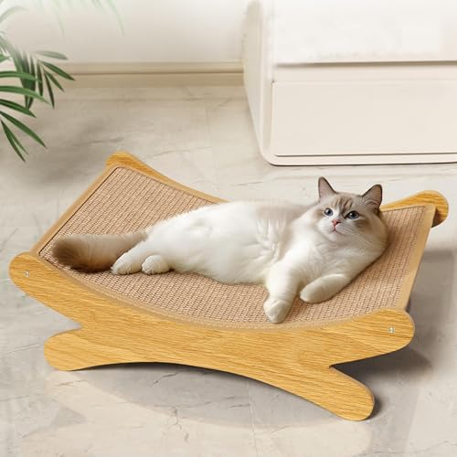 wqibq Kratzbett für Katzen, Sisal Katzenbett 2 in 1, Kratzbrett für Katzen ohne Krümel, großes Kratzbett für Katzen aus Sisal, kratzfest, verschleißfest und gbrett wqibq Kratzbett für Katzen, Sisal Katzenbett 2 in 1, Kratzbrett für Katzen ohne Krümel, großes Kratzbett für Katzen aus Sisal, kratzfest, verschleißfest und gbrett von wqibq