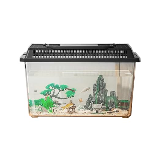 wqibq Reptilien Box,Reptilien-Futterbox & Schlangen-Zuchtbecken | Terrarien-Aufzuchtbehälter Mit Tragegriff Für Schnecken, Insekten Und Kleintiere Drinnen & Draußen von wqibq