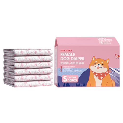wqibq Small Dog Diapers,10 Stück Hundebinden Für Läufigkeit - Auslaufsicherer Atmungsaktiver Verband Für Erholung Eingeschränkte Haustiere Indoor Training wqibq Small Dog Diapers,10 Stück Hundebinden Für Läufigkeit - Auslaufsicherer Atmungsaktiver Verband Für Erholung Eingeschränkte Haustiere Indoor Training von wqibq