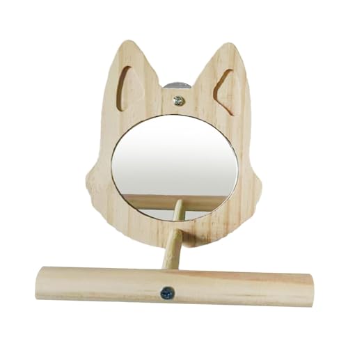 wqibq Spiegelperch, Spiegelvogelperchs,sheset Stand Play Toys - SCAKEET Interaktives Spielspielzeug für kleine Wellensittiche Macaw Lovebird Cockatiel Cage Accessoires von wqibq