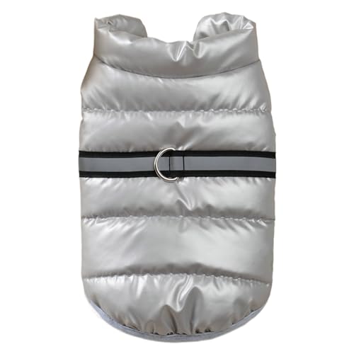 wqibq Winterjacke für kleine Hunde, Winterkleidung für kleine Hunde | -Schneejacke mit reflektierenden Streifen und integriertem Loch für das Geschirr - Welpenjacke, gemütliche Schneeweste für von wqibq