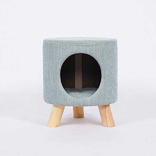 Blue Creative Zylinder Einfache Katzenstreu Sommervilla Halbgeschlossen Kätzchen Katzenstreu Haustierbedarf Katzenstreu Nest (S), Klein von wsdhswhdhsdsds