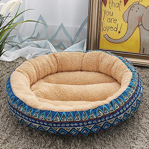 Fashion Pet Supplies Hundehütte, Katzenstreu, Beige/Blau, für kleine und mittelgroße Hunde, 50 x 50 x 14 cm Fashion Pet Supplies Hundehütte, Katzenstreu, Beige/Blau, für kleine und mittelgroße Hunde, 50 x 50 x 14 cm von wsdhswhdhsdsds