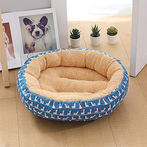 Fashion Pet Supplies Hundehütte Katzenstreu Beige/Blau + Ente Kleine Mittlere Hunde Haustier Hund Pad 50 50 14 cm von wsdhswhdhsdsds