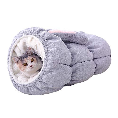 Geschlossener Winterschlafsack, Katzenstreu, Haustier-Katzentunnel, Tiefschlafkissen, warm, Herbst, 33 cm, 33 cm, 50 cm von wsdhswhdhsdsds