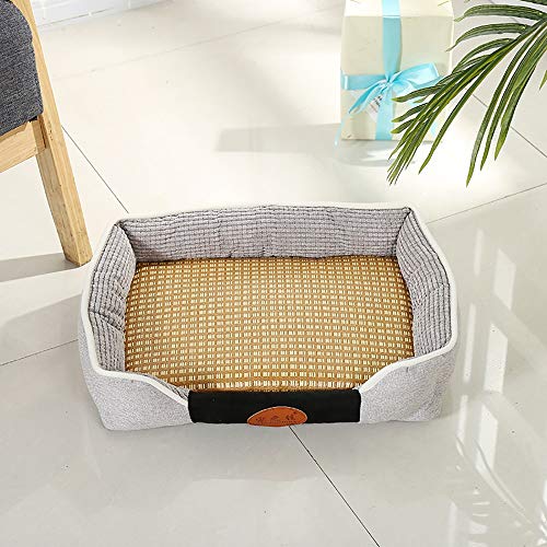 Graue komplett zerlegte Hundehütte, Jute, Kordsamt, Kompressionsschwamm, Haustiernest, Sommermatte, Zwinger, Winter, warm, Größe M von wsdhswhdhsdsds