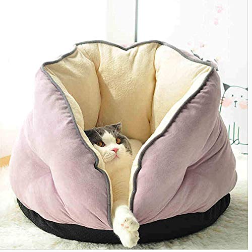 Katzenstreu Katzenschlafsack Zwinger kleine Hunde Herbst und Winter warm halbgeschlossen Katzenzimmer Katzenhaus Katzennest Haustierbedarf von wsdhswhdhsdsds