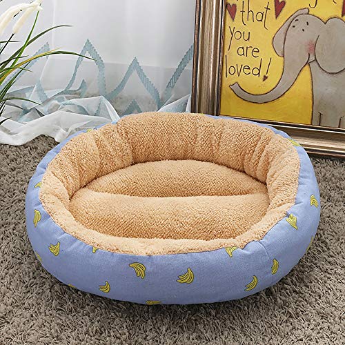Pet Supplies Beige/Blau + Banana Fashion Kennel Katzenstreu Kleine Mittlere Hunde Haustier Hund Pad 50 50 14 cm von wsdhswhdhsdsds