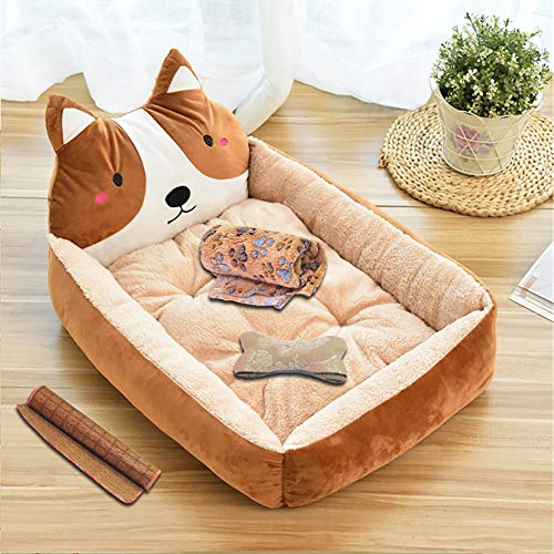 Pet Supplies Haustiernest aus Samt, für vier Jahreszeiten, warm, für den Winter, Katzenstreu, verschiedene Größen, Braun / Beige Pet Supplies Haustiernest aus Samt, für vier Jahreszeiten, warm, für den Winter, Katzenstreu, verschiedene Größen, Braun / Beige von wsdhswhdhsdsds