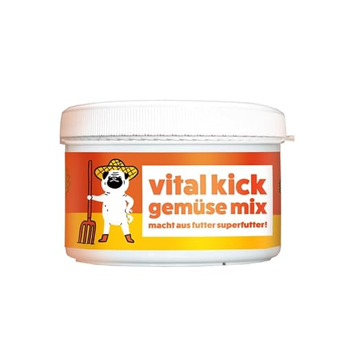 wuschelfriends vital Kick gemüse Mix natürlicher Futtermittelzusatz und Nahrungsergänzungsmittel für Hundefutter von wuschelfriends