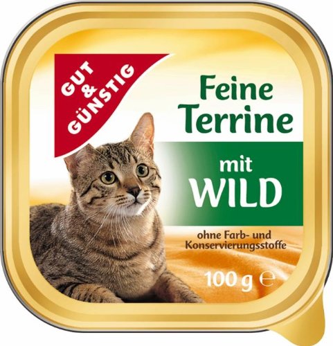 (GG) Katzenfutter Feine Terrine mit Wild 100g von x. x.