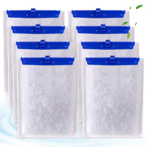 xbbwmrs 8er-Pack große Ersatz-Filterkartuschen für Tetra Whisper Bio-Bag Filter, große Aquarium-Filterkartuschen für Tetra 20i/40i IQ20/30/45/60 PF20/30/40/60 Powerfilter – sofort einsatzbereit von xbbwmrs