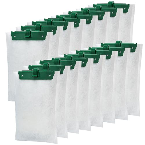 xbbwmrs Filterkartuschen für Tetra Whisper Bio-Bag Filter, mittlere Ersatz-Filterkartuschen für Tetra ReptoFilter und 10i IQ10 PF10 Powerfilter, gebrauchsfertig, 16 Stück von xbbwmrs