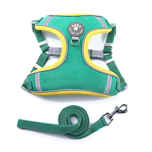 xbiez Atmungsaktives Hundeweste, Halsband mit weichem Brustgurt, reflektierender Gurt für kleine, große Haustiere, weiches Seil mit Traktionshaken xbiez Atmungsaktives Hundeweste, Halsband mit weichem Brustgurt, reflektierender Gurt für kleine, große Haustiere, weiches Seil mit Traktionshaken von xbiez