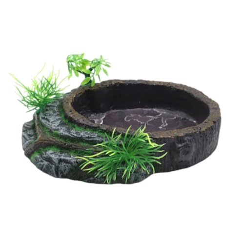 xbiez Futterspender für Haustiere, langlebig, Harze, Futterschale, Reptilien, Futter, Wasser, Futterspender für Schildkröten und Eidechsen xbiez Futterspender für Haustiere, langlebig, Harze, Futterschale, Reptilien, Futter, Wasser, Futterspender für Schildkröten und Eidechsen von xbiez