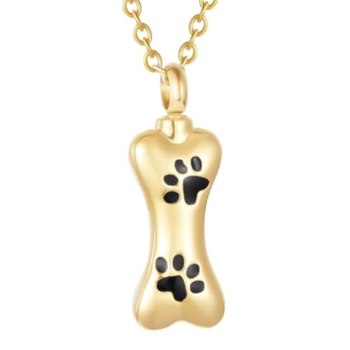xbiez Halskette mit Medaillon für Tiere, Mutter, einfache Asche, Gefäß, Asche, Halsketten für Haustiere, Urne, Pfotenabdrücke xbiez Halskette mit Medaillon für Tiere, Mutter, einfache Asche, Gefäß, Asche, Halsketten für Haustiere, Urne, Pfotenabdrücke von xbiez
