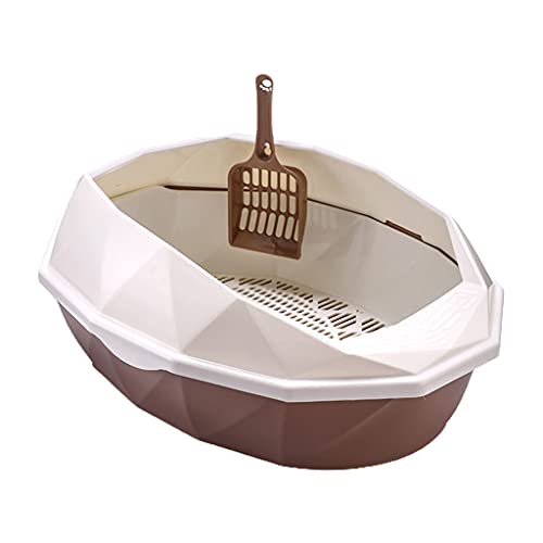 xbiez Katzentoilette mit Schild für Katzentoilette, Polypropylen, abnehmbares Design, halbgeschlossenes Haustier xbiez Katzentoilette mit Schild für Katzentoilette, Polypropylen, abnehmbares Design, halbgeschlossenes Haustier von xbiez