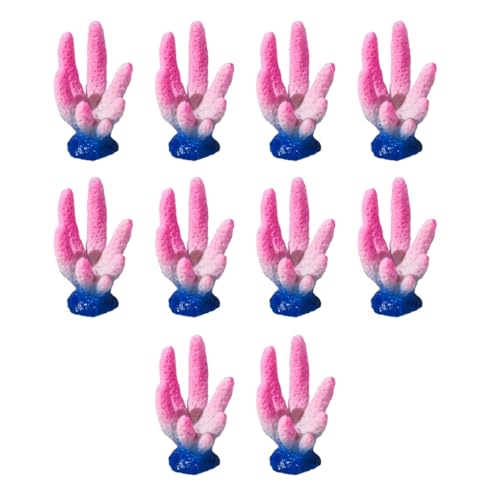 xbiez Künstliche Korallen, Unterwasserpflanze, Aquarien, Dekoration für Aquarien und Aquarien, 10 Stück xbiez Künstliche Korallen, Unterwasserpflanze, Aquarien, Dekoration für Aquarien und Aquarien, 10 Stück von xbiez