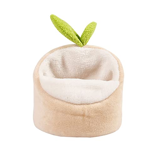 xbiez Meerschweinchen-Bett, Hamsternest, Igelversteck für kleine Tiere, Käfigzubehör, warmes Haus mit abnehmbarem Plüschkissen xbiez Meerschweinchen-Bett, Hamsternest, Igelversteck für kleine Tiere, Käfigzubehör, warmes Haus mit abnehmbarem Plüschkissen von xbiez