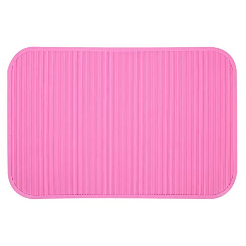 xiangxin rutschfeste Matte für Tierpflegetische, Gummi Leicht zu reinigende rutschfeste Gummimatte für Haustiere(Pink) von xiangxin