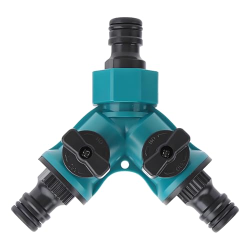 2 Wege Schlauch Rohr Verbinder Gartenschlauch Splitter Wasserhahn Gartenschlauch Verteiler Wasserleitungsanschlüssen für Y-Förmig Schlauchverbinder Rohr Verbinden Gartengeräte Schläuche (1 Stück) von xianshi
