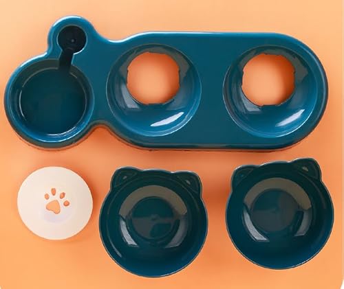 3 in 1 Futternapf Katze erhöht,15-Grad kippbare Fressnapf Katze, Katzennapfset mit Wasserfontänen,erhöhter Katzennäpfe, Katzenschüssel, Futternapf und Wassernapf für Katzen und kleine Hunde 3 in 1 Futternapf Katze erhöht,15-Grad kippbare Fressnapf Katze, Katzennapfset mit Wasserfontänen,erhöhter Katzennäpfe, Katzenschüssel, Futternapf und Wassernapf für Katzen und kleine Hunde von xianynow