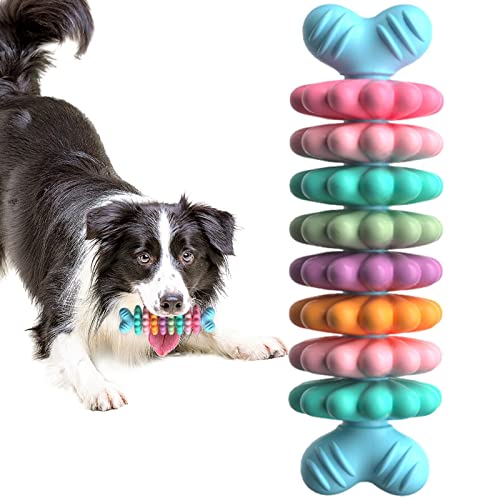 xiaolan Kauspielzeug für Hunde, Kauspielzeug zum Zahnen von Welpen, mehrfarbig, beißfest, für mittelgroße und große Hunde von xiaolan