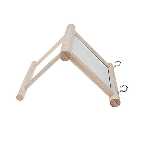 xiaolan Vogel-Holzspiegel, Holzspielzeug mit Spiegel für Vögel, Papageienbügelhalter, Käfigschaukel, Spielzeug für Papageien, Wellensittiche, Nymphensittiche, Nymphensittiche xiaolan Vogel-Holzspiegel, Holzspielzeug mit Spiegel für Vögel, Papageienbügelhalter, Käfigschaukel, Spielzeug für Papageien, Wellensittiche, Nymphensittiche, Nymphensittiche von xiaolan