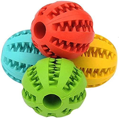 xihan123 Futterball Für Hunde Leckerli Befüllbar Hundebälle Langlebig Sicher Futterball Hund Hundespielzeug Ball Für Tragbare Reiseverwendung ISS Weiter Langsam Random,Large von xihan123