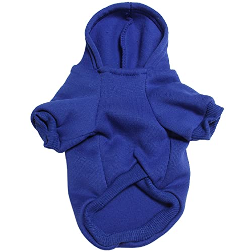 xingzhi Haustierpullover, Hundekleidung, einfarbige Haustierkleidung, warm, für kleine Hunde, Winterkleidung (XXL, blau) von xingzhi