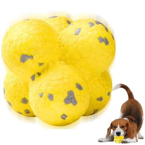 xinrongda Hundespielzeug Unzerstörbares Kauspielzeug Hund, Pfotenstern Kauzauber Ball, Magic Ball für Hunde, Robustes Interaktives Hundespielzeug für Zahnpflege und Spielspaß von xinrongda