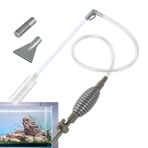 Aquarium-Siphon-Staubsauger-Set, Kiesreiniger und Wasserwechsler, schnelles Reinigungswerkzeug für Aquarien (1,7 m) von xitoio