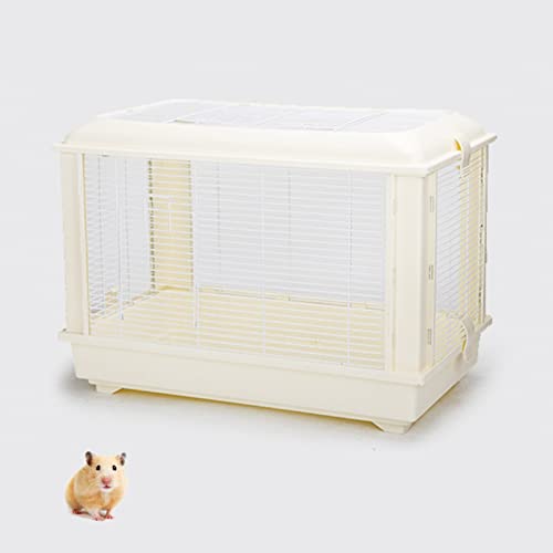 xixi-Home Große Hamsterkäfige, 2-stöckiger syrischer Hamster-Zwerghamsterkäfig mit Hamster-Zubehör, Kleintierkäfig für Rennmäuse, 61 cm L x 35,6 cm B x 43,2 cm H (weißer Käfig (Eisennetz)) von xixi-home