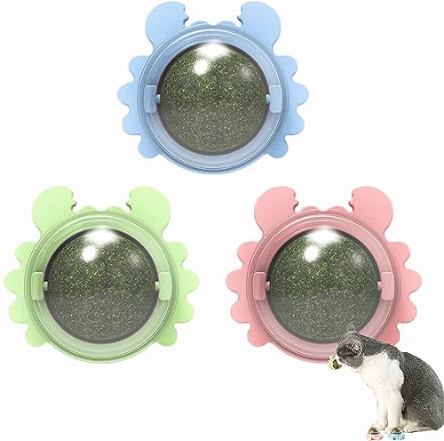 Katzenminze Bälle Spielzeug für Katzen, 3 Stück Drehbare Katzenminze, Zahnreinigung Dental Kätzchen Kauspielzeug,zum Kauen von Haustieren, Natürliche Katzenzahnpflege, Sehr Gut Geeignet für Kätzchens Katzenminze Bälle Spielzeug für Katzen, 3 Stück Drehbare Katzenminze, Zahnreinigung Dental Kätzchen Kauspielzeug,zum Kauen von Haustieren, Natürliche Katzenzahnpflege, Sehr Gut Geeignet für Kätzchens von xlwen