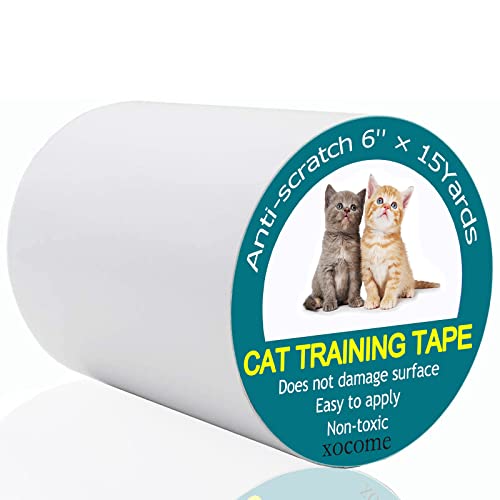 Anti-Kratz-Trainingsband für Katzen, 15.24 cm x 13.7 M Trainingsklebeband für Katzen, klarer Selbstklebender Möbelschutz für Katzen Anti-Kratz-Trainingsband für Katzen, 15.24 cm x 13.7 M Trainingsklebeband für Katzen, klarer Selbstklebender Möbelschutz für Katzen von xocome