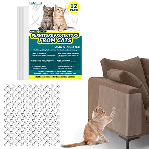 Kratzschutz Katze, Doppelseitig Kratzpads für Katzen mit Selbstklebend Katze Kratzschutzfolie mit 100 Polster Nägel Katze Krallen Guards Pads für Sofa Wand Tür und Möbel Kratzschutz Katze, Doppelseitig Kratzpads für Katzen mit Selbstklebend Katze Kratzschutzfolie mit 100 Polster Nägel Katze Krallen Guards Pads für Sofa Wand Tür und Möbel von xocome