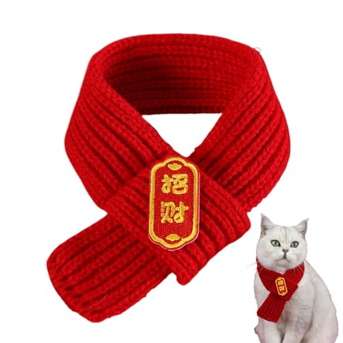 Halstuch Haustier Schal Niedlicher Katzen Hunde Weihnachten Schal Zum Jahr Der Schlange, Roter Gestrickter Warmer Winter Schal Halswärmer Für Verkleiden Von Haustieren Und Puppen 45 X 4,5 cm Halstuch Haustier Schal Niedlicher Katzen Hunde Weihnachten Schal Zum Jahr Der Schlange, Roter Gestrickter Warmer Winter Schal Halswärmer Für Verkleiden Von Haustieren Und Puppen 45 X 4,5 cm von xowwyue