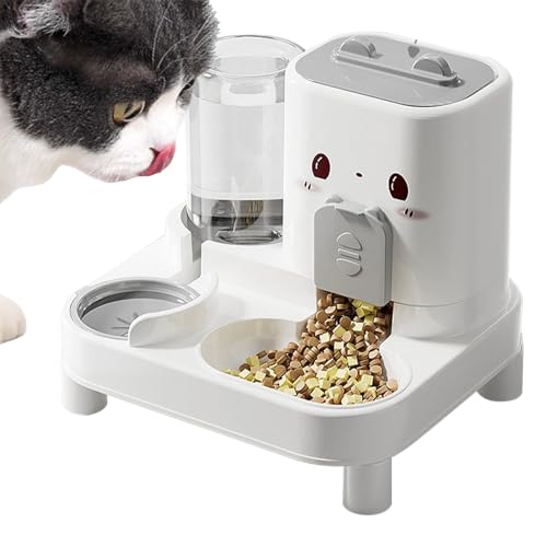 xowwyue Automatischer Katzenfütterer | 2 In 1 Futterautomat Für Katzen - Abnehmbarer Trinknapf Für Haustiere Zur Versorgung Von Kleintieren Unterwegs Drinnen Und Draußen xowwyue Automatischer Katzenfütterer | 2 In 1 Futterautomat Für Katzen - Abnehmbarer Trinknapf Für Haustiere Zur Versorgung Von Kleintieren Unterwegs Drinnen Und Draußen von xowwyue