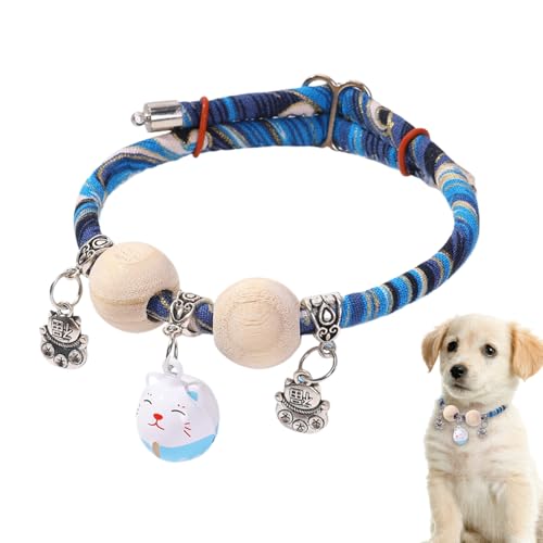 xowwyue Halsbänder Für Katzen - Kätzchenhalsband Mit Zedernholzperle - Verstellbares Weiches Halsband Ganztägiger Kleine Mittlere Große Rassen Spaziergänge Training xowwyue Halsbänder Für Katzen - Kätzchenhalsband Mit Zedernholzperle - Verstellbares Weiches Halsband Ganztägiger Kleine Mittlere Große Rassen Spaziergänge Training von xowwyue