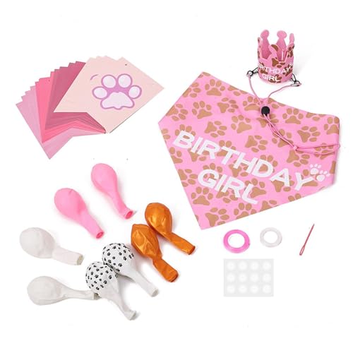 xowwyue Hunde-Geburtstagshut,Hunde-Geburtstagsparty-Zubehör | Verstellbares Hunde-Geburtstagsoutfit,Haustier-Geburtstagsparty-Zubehör, Hundeschal, Hundemädchen-Geburtstags-Bandanas-Set, für kleine und xowwyue Hunde-Geburtstagshut,Hunde-Geburtstagsparty-Zubehör | Verstellbares Hunde-Geburtstagsoutfit,Haustier-Geburtstagsparty-Zubehör, Hundeschal, Hundemädchen-Geburtstags-Bandanas-Set, für kleine und von xowwyue