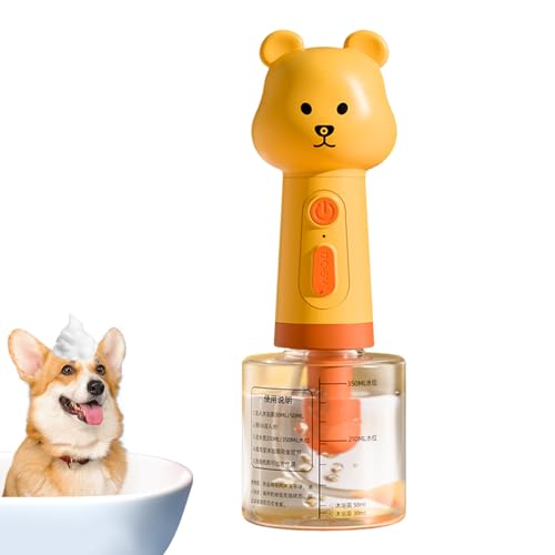 xowwyue Hundeshampoo Schaumsprüher – Haustier-Shampoo-Sprüher, Bärenform, Conditioner- für Bademantel, Pflege, Haarausfall, Saison, Spa-Pflege von xowwyue