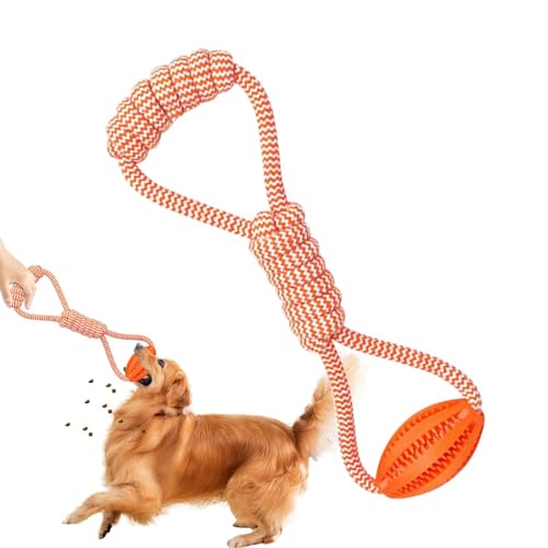 xowwyue Hundespielzeug mit Ball und Seil, robustes Seilspielzeug, Futterspender, Zugschnur, Kauzubehör für Haustiere zum Zerren, Spielen und mehr xowwyue Hundespielzeug mit Ball und Seil, robustes Seilspielzeug, Futterspender, Zugschnur, Kauzubehör für Haustiere zum Zerren, Spielen und mehr von xowwyue