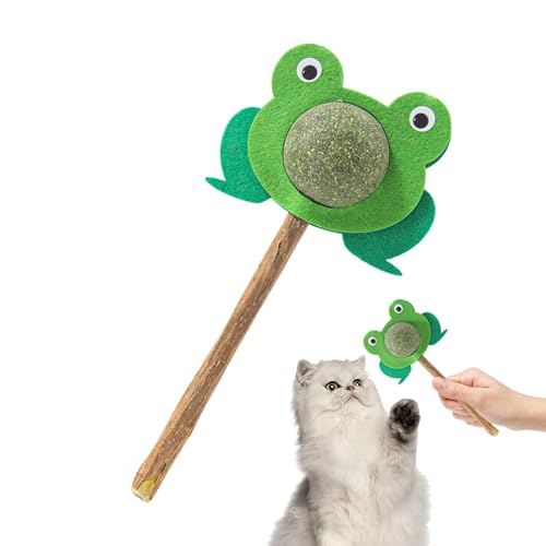 xowwyue Katzenminze Sticks Cartoon Frosch Katzensticks Mit Katzenminze Ball, Katzen Kausticks Katzenminze Spielzeug Katzen Kauhölzer Sticks Für Mundpflege, Katzenkauspielzeug 16cm xowwyue Katzenminze Sticks Cartoon Frosch Katzensticks Mit Katzenminze Ball, Katzen Kausticks Katzenminze Spielzeug Katzen Kauhölzer Sticks Für Mundpflege, Katzenkauspielzeug 16cm von xowwyue