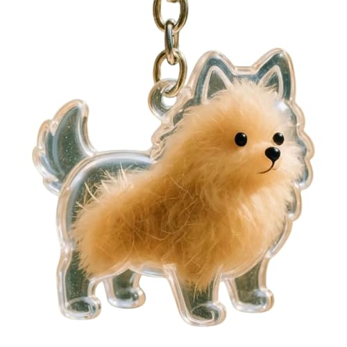 xowwyue Schlüsselanhänger Für Tierhaare, Transparente Aufbewahrungsbox Für Hunde Und Katzenhaare, Hundehaar Sammler Gedenkflasche Für Hundeliebhaber,Damen, Männer 5x2x3 cm von xowwyue
