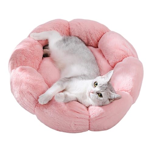 xowwyue Warme Katzenbetten, weiche, warme Katzenhöhle, Blumen-Katzenbetten, beruhigendes Plüsch-Haustierbett, waschbar, Katzennest für kleine Katzen und Indoor-Hunde xowwyue Warme Katzenbetten, weiche, warme Katzenhöhle, Blumen-Katzenbetten, beruhigendes Plüsch-Haustierbett, waschbar, Katzennest für kleine Katzen und Indoor-Hunde von xowwyue